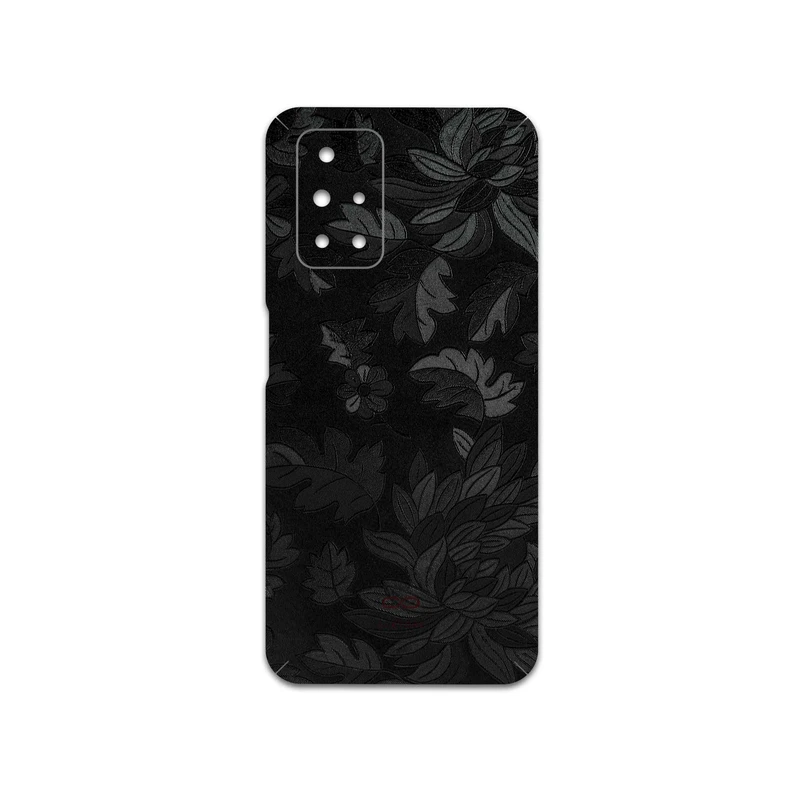 برچسب پوششی ماهوت مدل Black-Wildflower مناسب برای گوشی موبایل شیائومی Redmi 10 Prime
