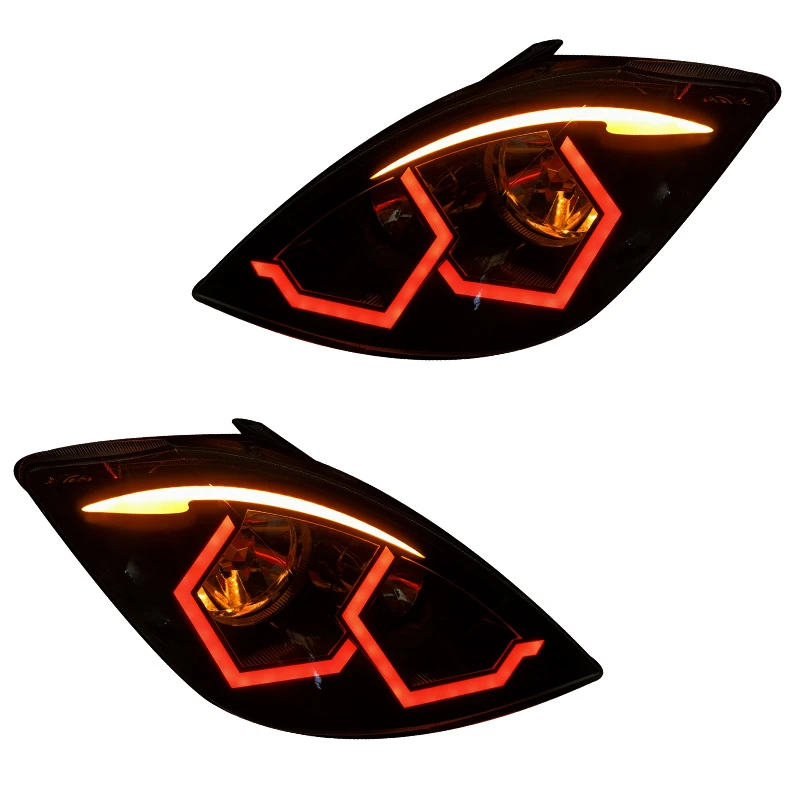 چراغ جلو خودرو گروه پژوهش صنعت مدرن مدل Bw-MC مولتی کالر مناسب برای تیبا،تیبا 2 بسته دو عددی