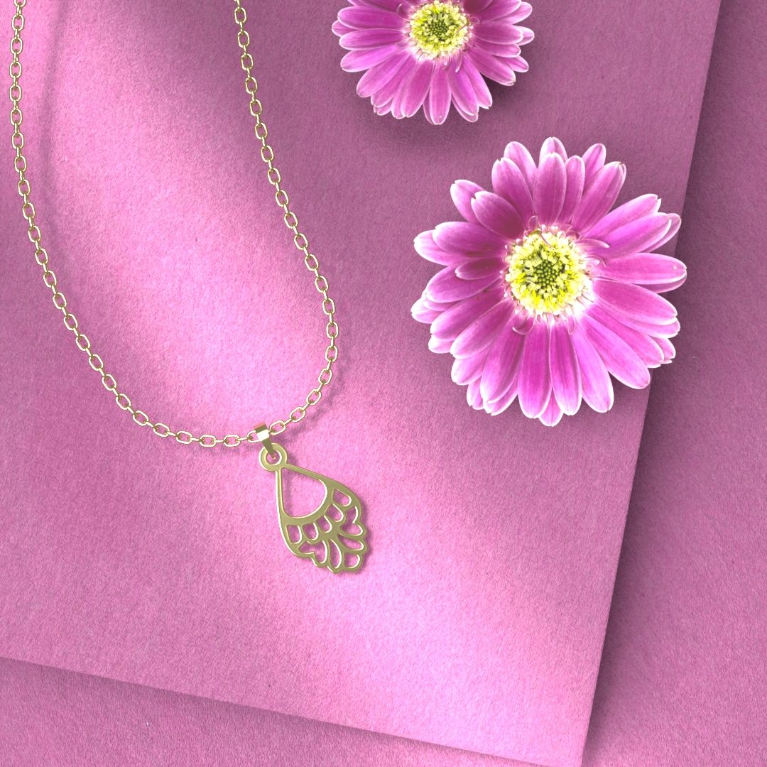 گردنبند طلا 18 عیار زنانه مدوپد مدل هندسی کد GG2-1-1066 - - 6