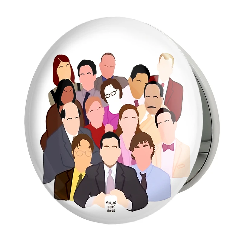 آینه جیبی خندالو طرح سریال آفیس The Office مدل تاشو کد 10224 