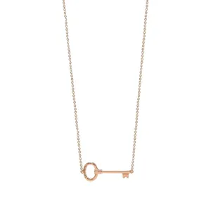  گردنبند طلا 18 عیار زنانه قیراط طرح کلید کد GH963