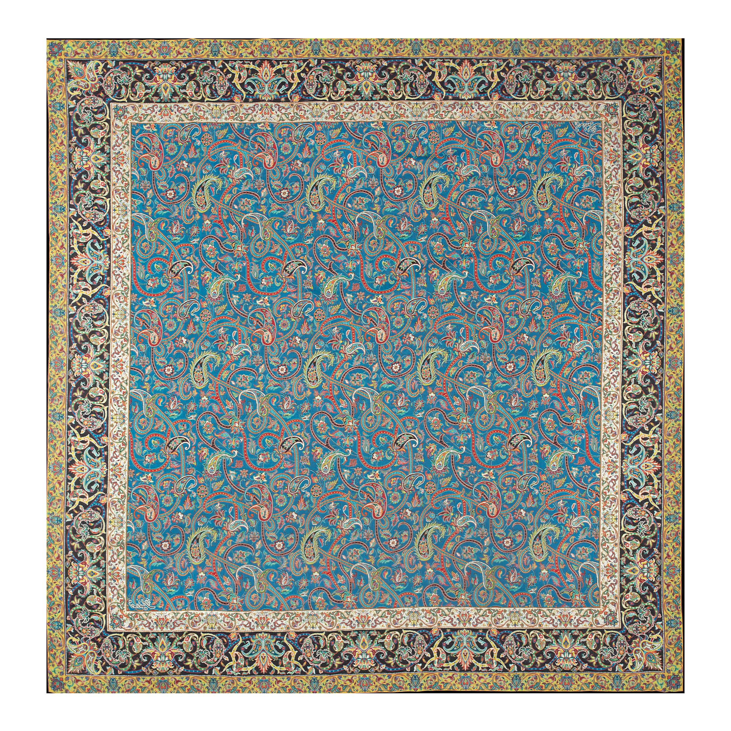 رومیزی ترمه رضایی یزد طرح ماه بانو کد 2121110402000