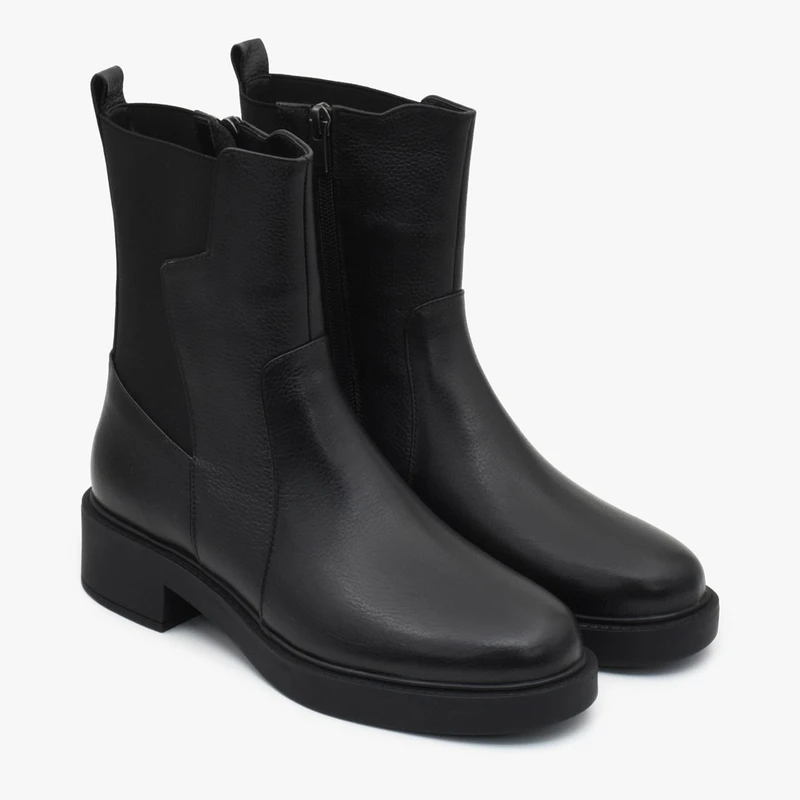 عکس شماره 6 : نیم بوت زنانه چرم تهران مدل z8