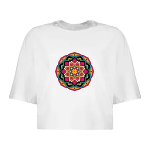 کراپ‌تاپ آستین کوتاه زنانه مدل اسلیمی  کد L60 S