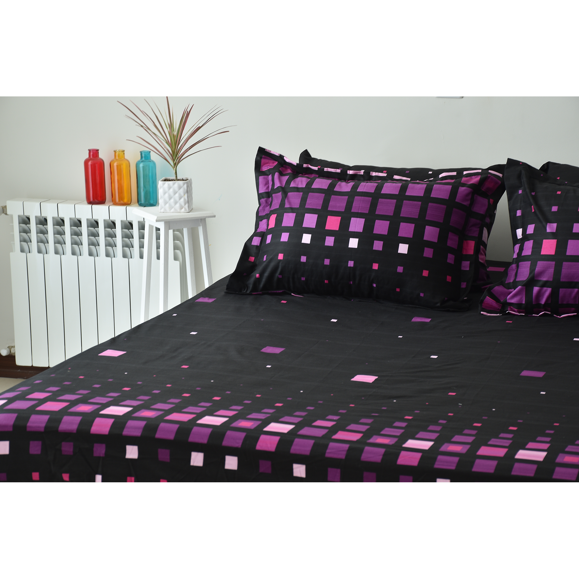 سرویس ملحفه بومرنگ مدل Fakher یکنفره 4 تکه