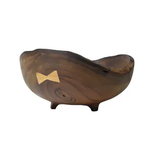 کاسه چوبی مدل صاد n03