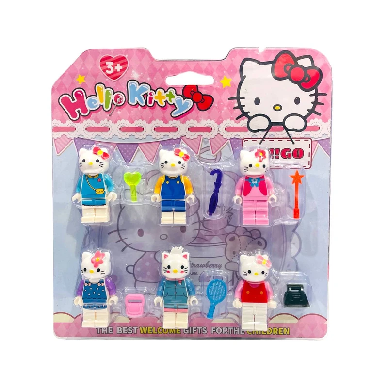 اکشن فیگور مدل هلو کیتی کد 22663 مجموعه 6 عددی