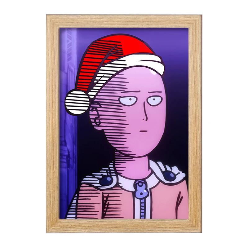 تابلو خندالو مدل سایتاما انیمه مرد تک مشتی One Punch Man  کد 11403