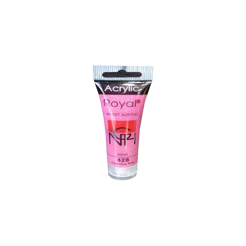 رنگ اکریلیک رویال مدل gleamimg rose حجم 30 میلی لیتر