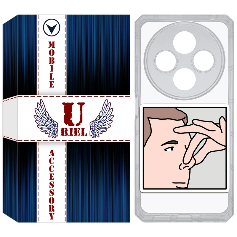 کاور یوریل مدل Clear کد 87 طرح دماغ مناسب برای گوشی موبایل شیائومی Redmi 14C / Poco C75