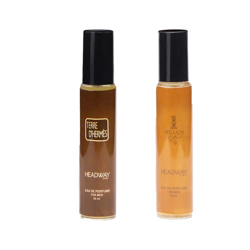 عطر جیبی مردانه هدوی استوری مدل تق هرمس و پاکو رابان وان میلیون حجم 30 میلی لیتر مجموعه 2 عددی