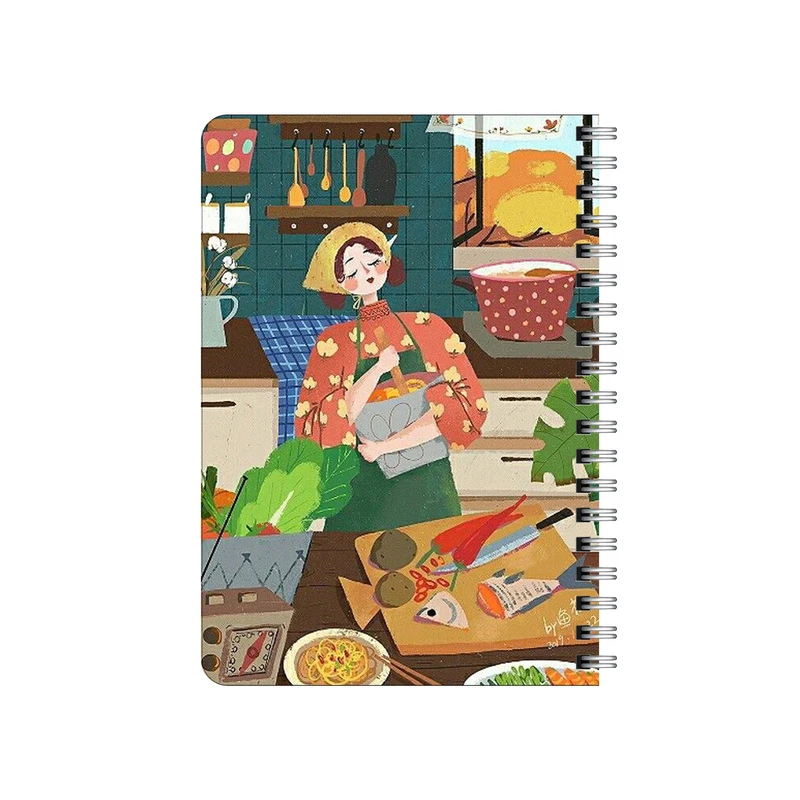 دفترچه یادداشت بامبیلیپ مدل چوبی طرح آشپز  و آشپزخونه  کد 5273526