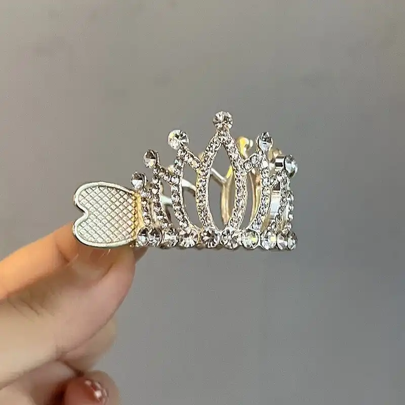 کلیپس مو زنانه مدل سامورایی تاج نگینی