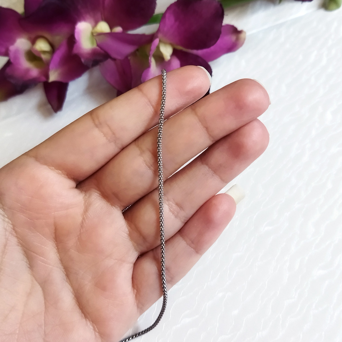 زنجیر نقره مردانه سلین کالا مدل ماری T50