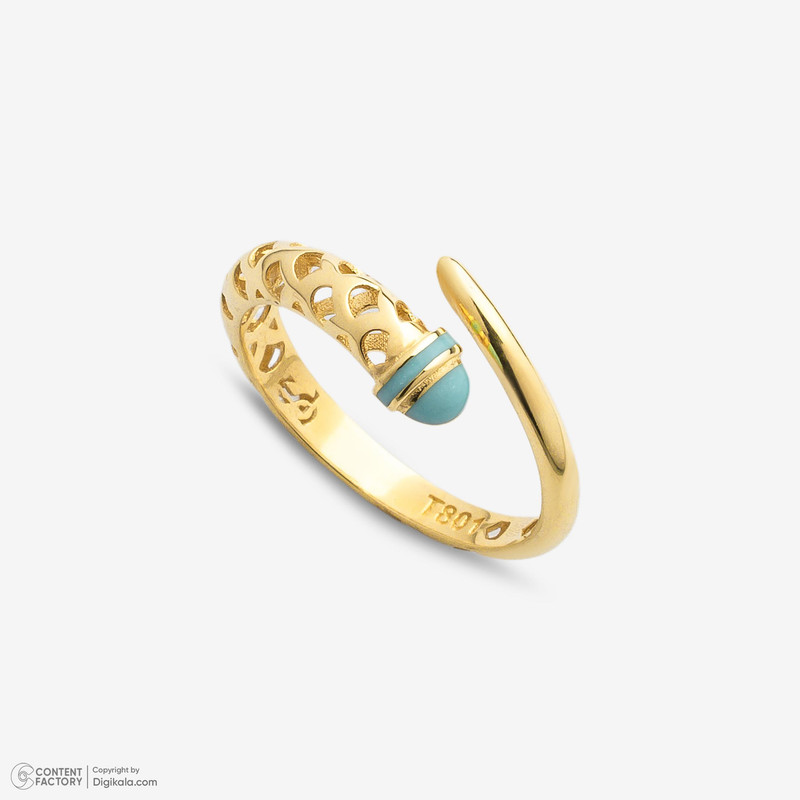 انگشتر طلا 18 عیار زنانه جواهری راز مدل R249-3  - 7