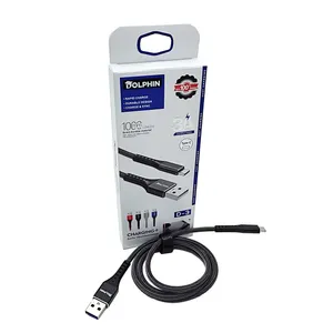 کابل تبدیل USB به USB-C دلفین مدل D-3 طول یک متر