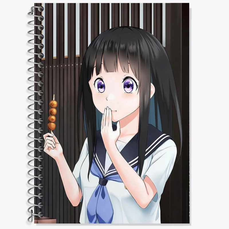 دفتر لغت 50 برگ خندالو مدل چیتاندا انیمه هیوکا Hyouka کد 17092
