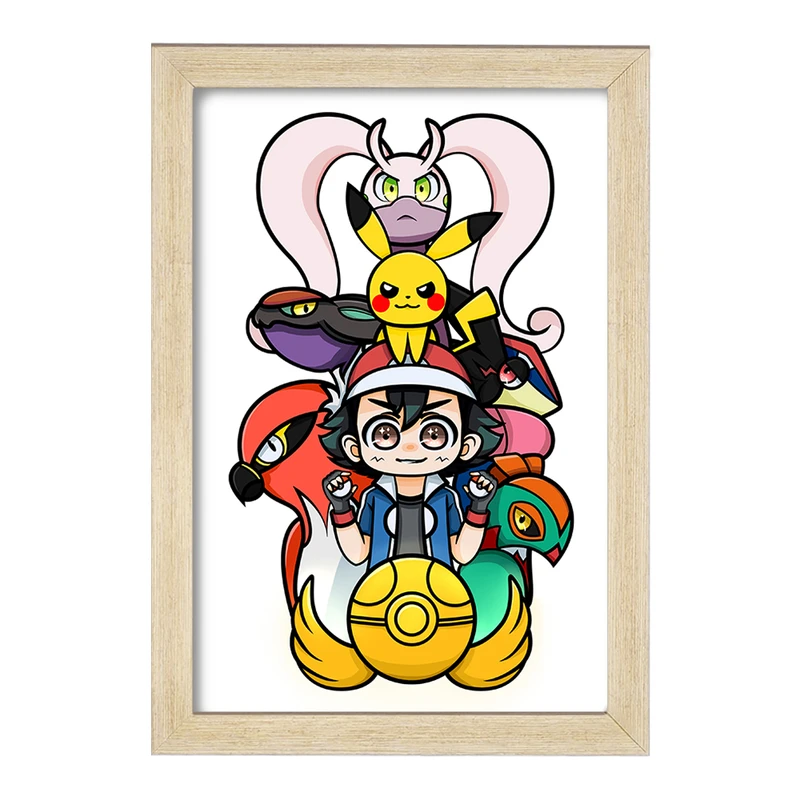 تابلو خندالو مدل انیمه پوکمون کد F2233