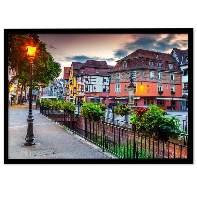 تابلو نوری بکلیت طرح منظره شهر و معماری اروپا مدل B-S1501