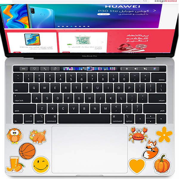 استیکر تزئینی موبایل و تبلت راتیانا مدل orange pack01 بسته 10 عددی