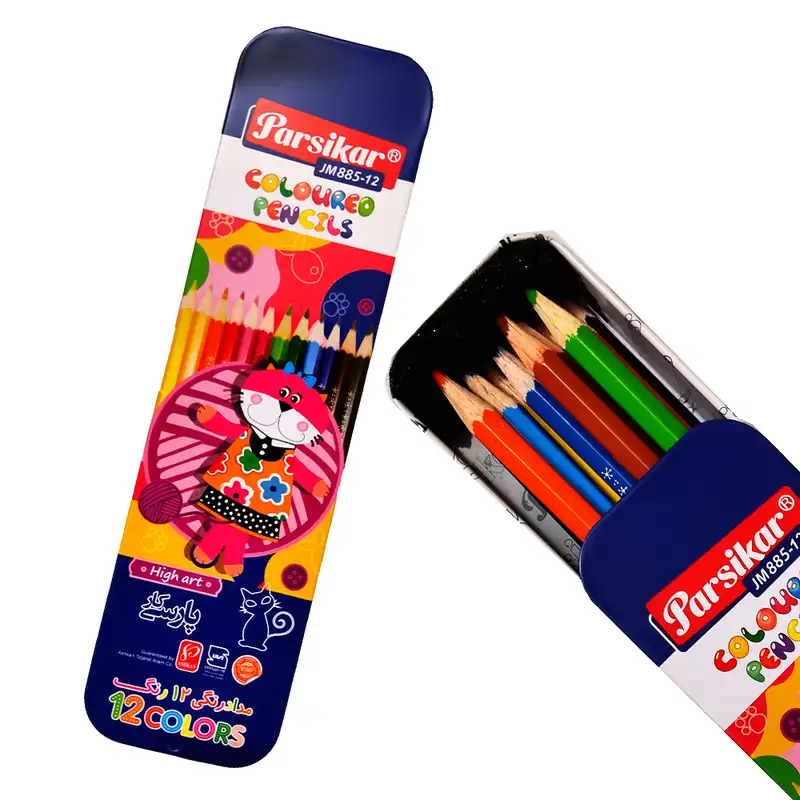 بسته لوازم تحریر پارسیکار مدل خلاقیت مجموعه 12 عددی