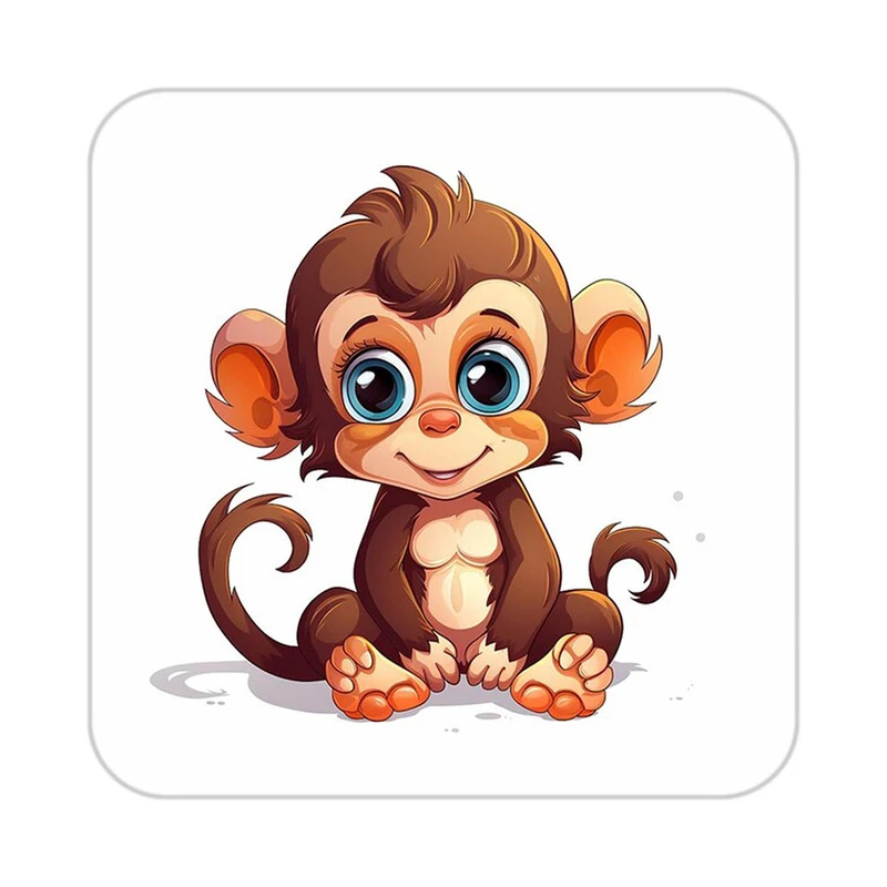 زیر لیوانی کاکتی طرح حیوانات کارتونی مدل mp28177