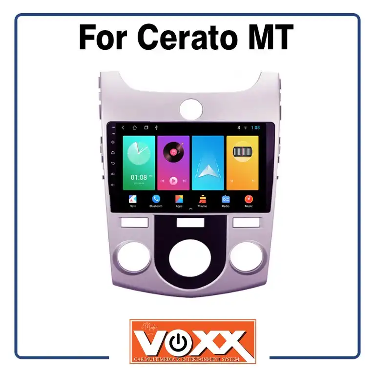 پخش کننده تصویری خودرو ووکس مدل C200PRO مناسب برای سراتو دنده ای