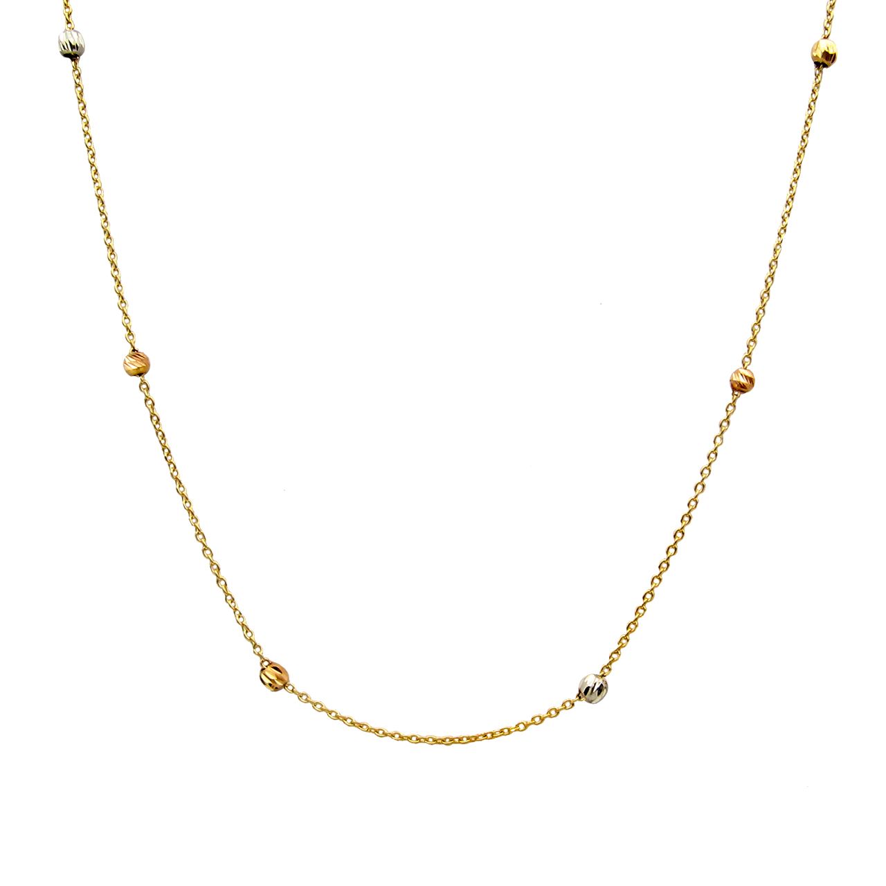 گردنبند طلا 18 عیار زنانه کاپانی کد KN006 -  - 1
