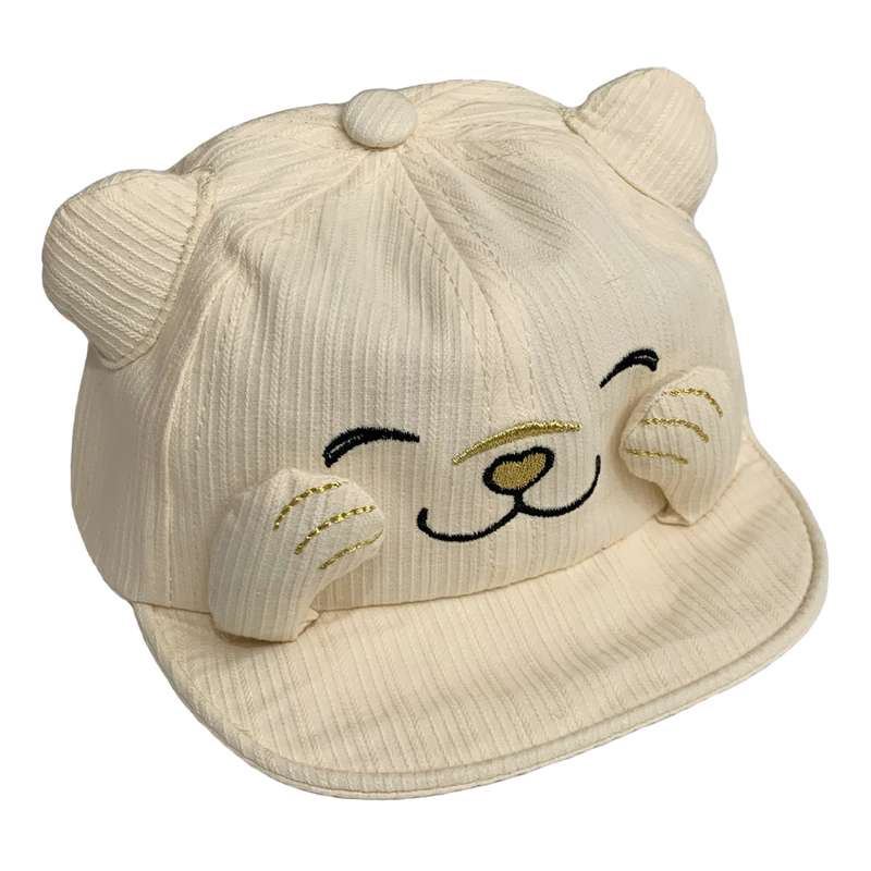 کلاه کپ نوزادی مدل Cat کد FF-386
