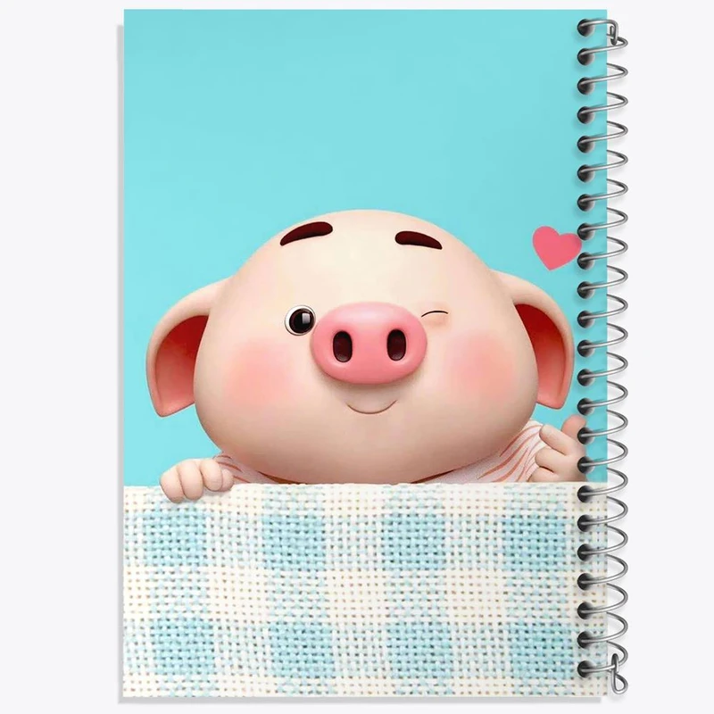 دفتر لیست خرید 50 برگ خندالو طرح بچه خوک کد 2960