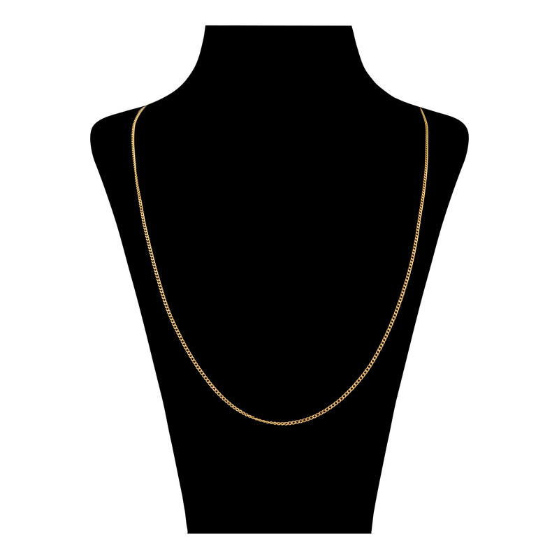 زنجیر طلا 18 عیار زنانه مطیع ها مدل CHAINBIZ004