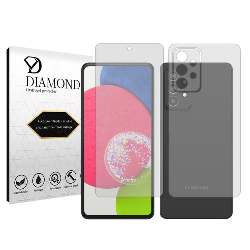 محافظ صفحه نمایش شفاف دیاموند مدل Tough مناسب برای گوشی موبایل سامسونگ Galaxy A52s 5G به همراه محافظ پشت گوشی