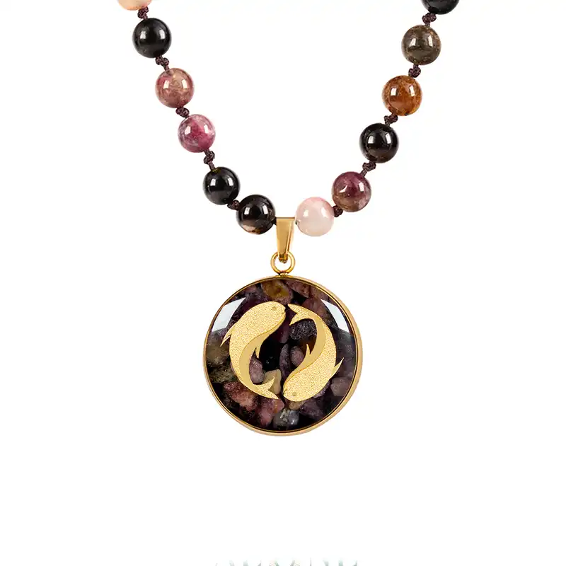 گردنبند زنانه الون مدل اسفند تورمالین