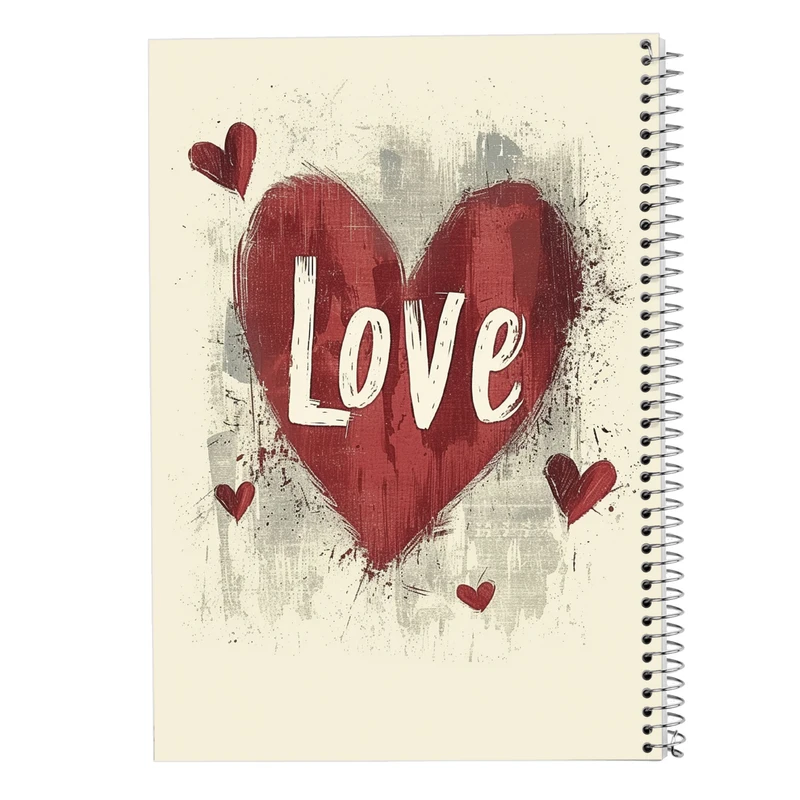 دفتر مشق 50 برگ مدوپد مدل عاشقانه love کد DF14197