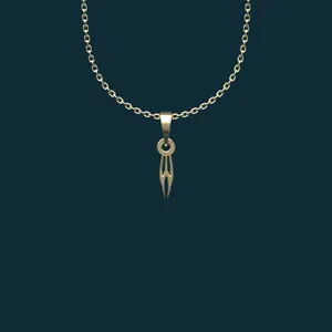 گردنبند طلا 18 عیار زنانه مدوپد مدل هندسی کد BB2-1-1195