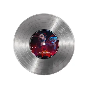 تابلو نیپ آرت طرح دیسک گرامافون مدل 9176 فریم نقره ای