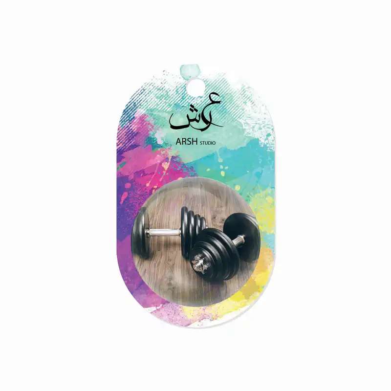 مگنت عرش طرح دمبل و وزنه کد Asm058