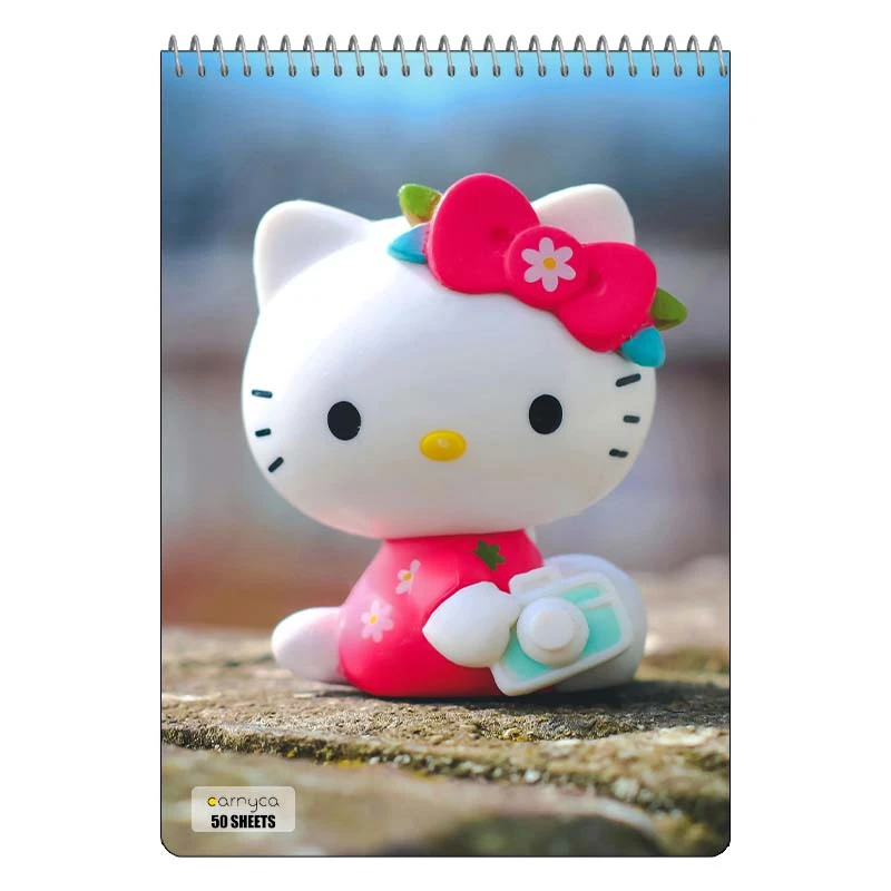 دفتر نقاشی 50 برگ سیمی کارنیکا طرح هلو کیتی hello kitty کد 94460