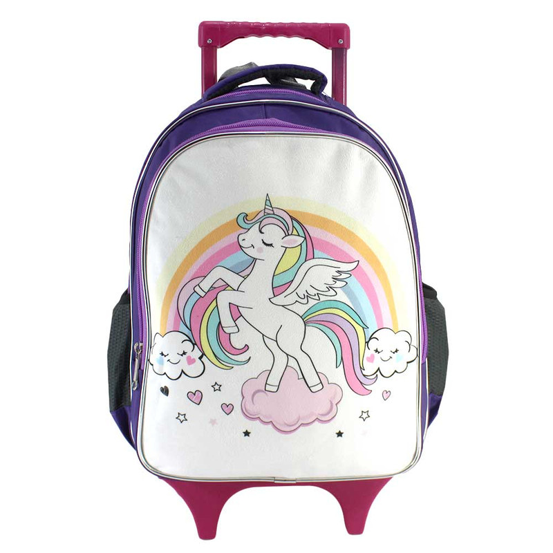 کوله پشتی چرخ دار مدل تک شاخ یونیکورن fay-31-2z