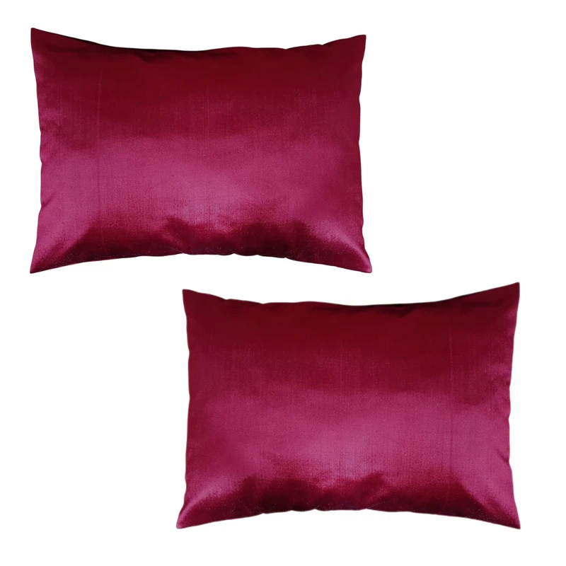 رو بالشی مدل مخمل کد A102R سایز 45*66 سانتی متر بسته 2 عددی