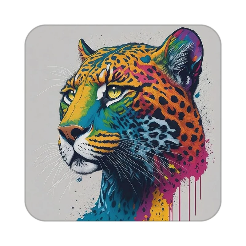 زیر لیوانی کاکتی طرح حیوانات رنگی مدل mp26367