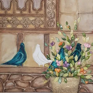 تابلو نقاشی اکریلیک مدل برجسته