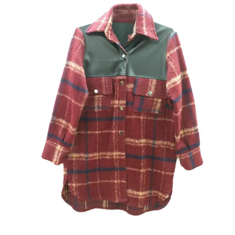 پالتو زنانه مدل پشمی چهارخانه