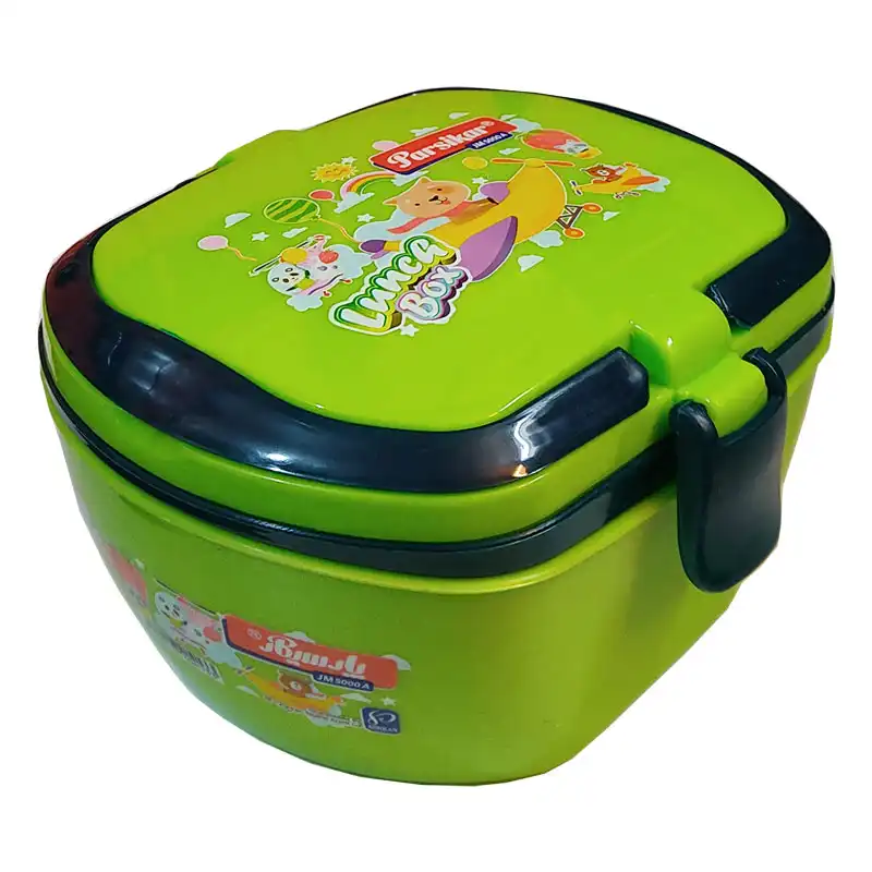 ظرف غذای کودک پارسیکار طرح خرس سوار هواپیما کد JM5000A