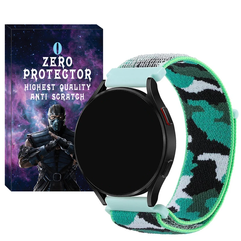 بند زیرو مدل Nylon-Army-ZR-TW مناسب برای ساعت هوشمند امیزفیت GTR 47mm / GTR 3 / Stratos 3