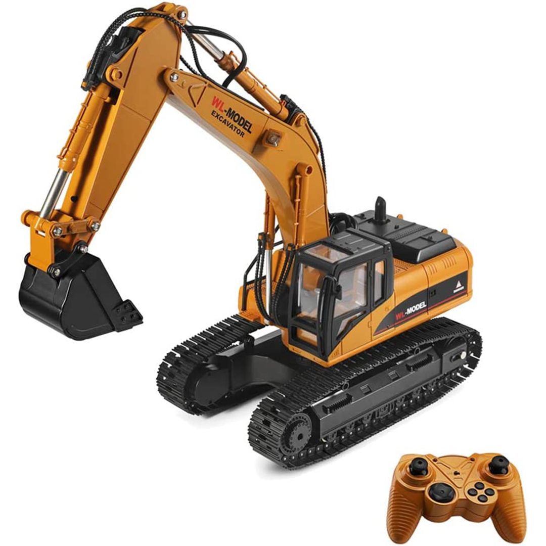 ماشین بازی کنترلی دبلیو ال تویز مدل 16800 RC Excavator -  - 2