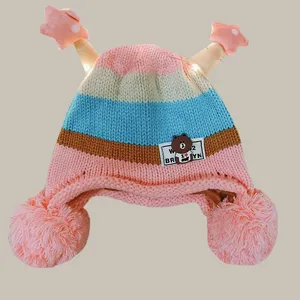 کلاه بافتنی بچگانه مدل ستاره