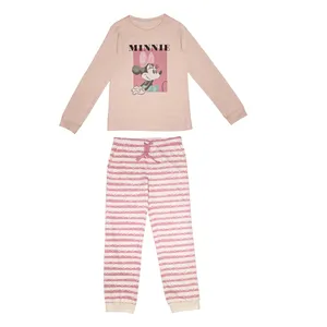 ست تی شرت آستین بلند و شلوار راحتی دخترانه مدل 6340