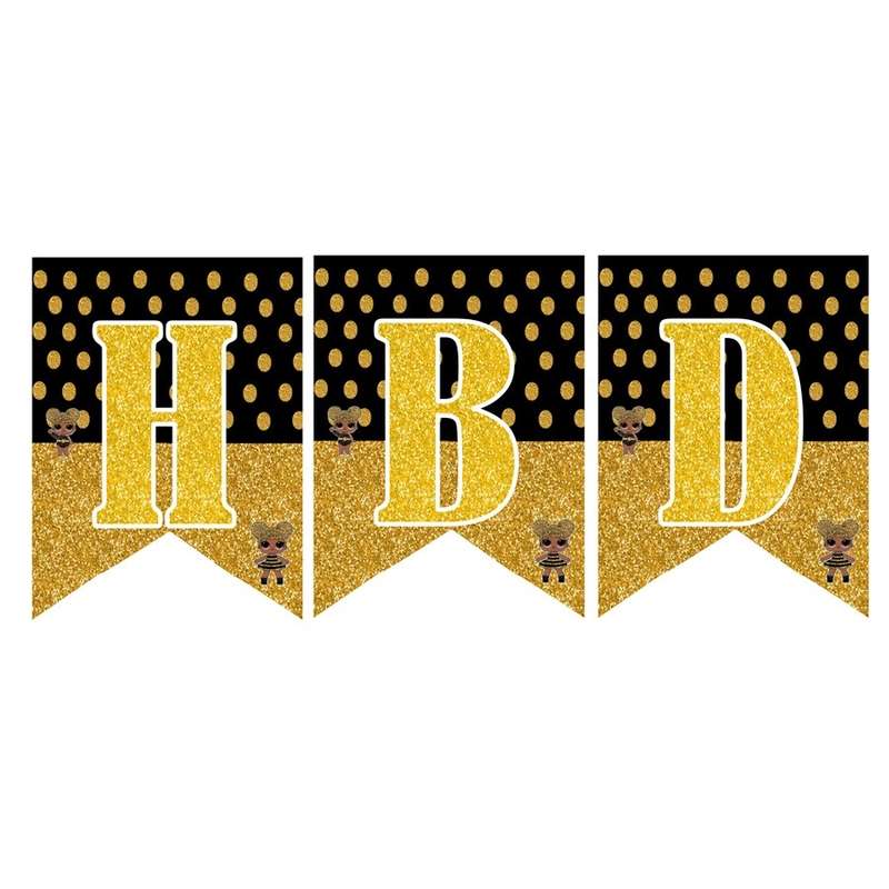 ریسه طرح HBD مدل تولد ال و ال طرح زنبوری