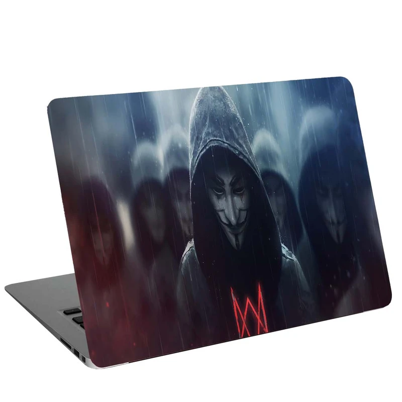 استیکر لپ تاپ طرح anonymus alan walker کد G-1224 مناسب برای لپ تاپ 15.6 اینچ 